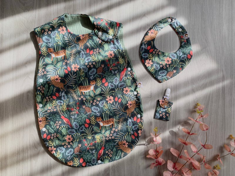 丛林虎豹弥月组 防踢被 防踢背心 围兜兜 - 其他 - 棉．麻 