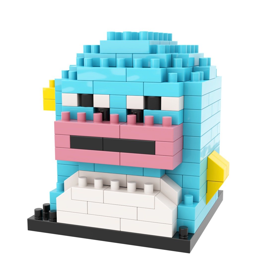 Archbrick x Sleeping Pen Uncle Fish 积木 Nanoblock - 玩偶/公仔 - 塑料 多色