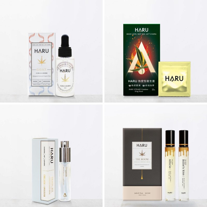 【下杀5折起】HARU明星商品 限量福利品 润滑液 保险套 按摩油 - 情趣用品 - 浓缩/萃取物 多色
