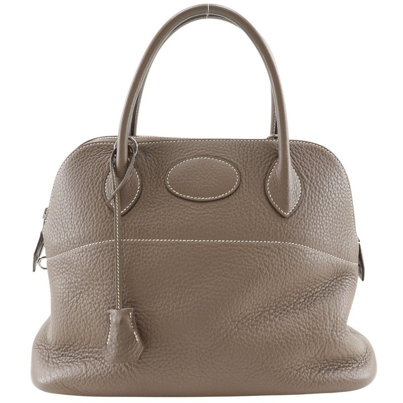 [日本直送] Hermes Bolide 31 手提包 029812CK-18 Taurillon Clemence Etoupe 女款 [二手] - 手提包/手提袋 - 真皮 灰色