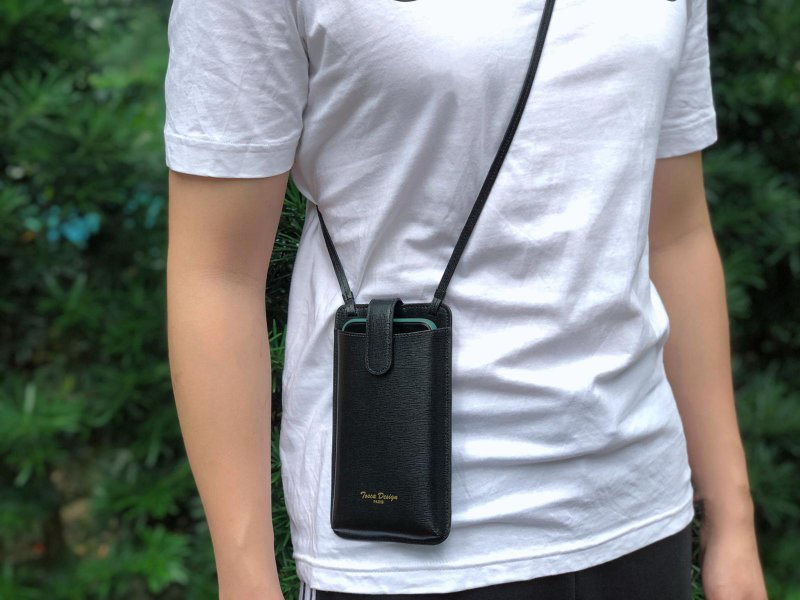 Tosca | Phone Leather Holder 真皮手机袋/皮革手机袋/松开双手 - 手机壳/手机套 - 真皮 黑色