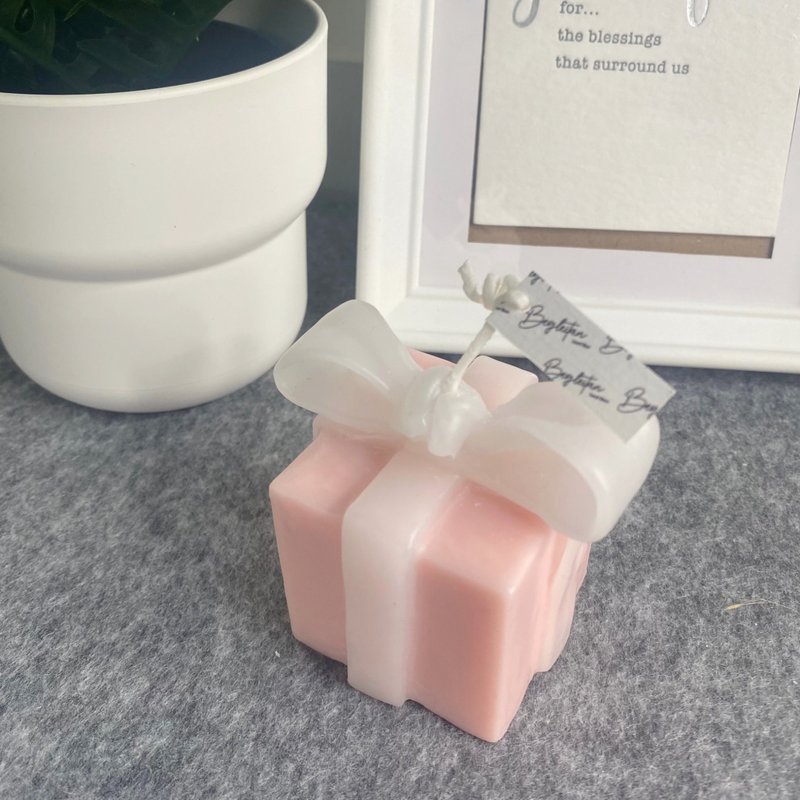 礼物盒香薰蜡烛双 11 限定 - - 蜡烛/烛台 - 蜡 粉红色