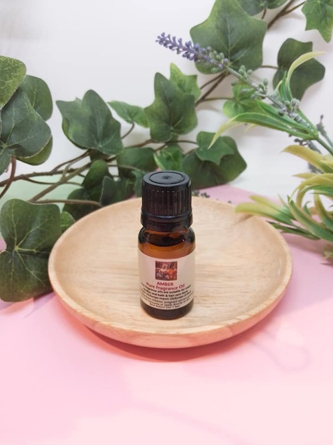 造型扩香石配香薰油(琥珀) - 香薰/精油/线香 - 其他材质 咖啡色