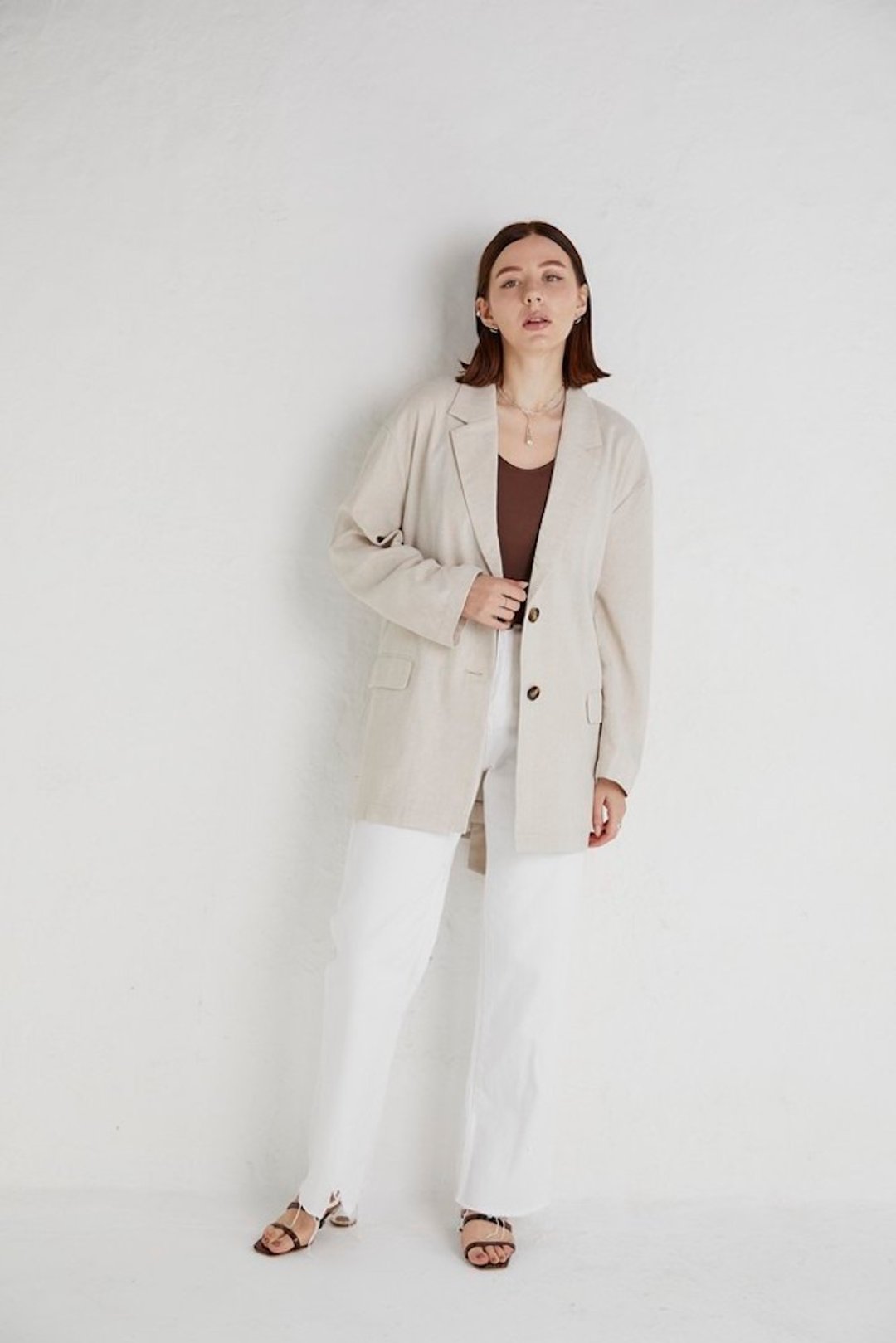 Waist ribbon jacket CA0S-J168 - 女装休闲/机能外套 - 棉 