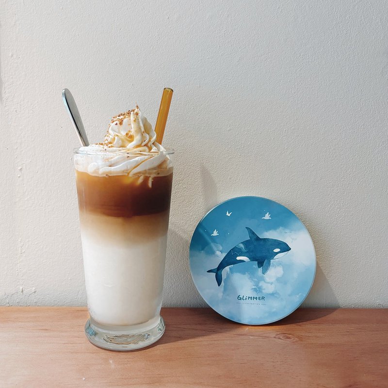 | 微光Ocean | 陶瓷吸水杯垫 - 杯垫 - 瓷 