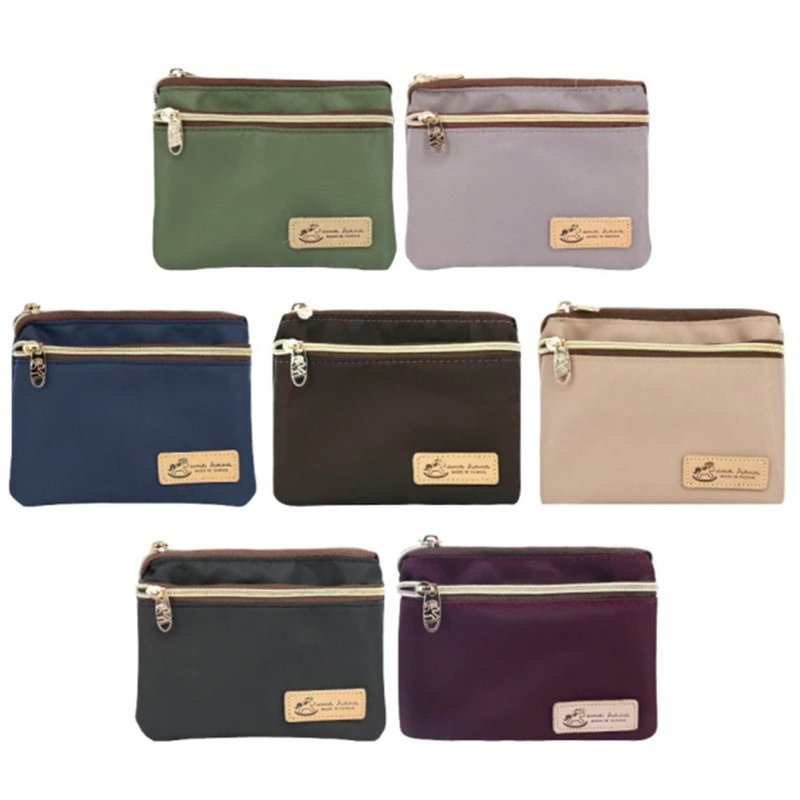 【单色-三拉大零钱包】台湾制造超实用三分隔收纳的三拉大零钱包 - 手提包/手提袋 - 防水材质 