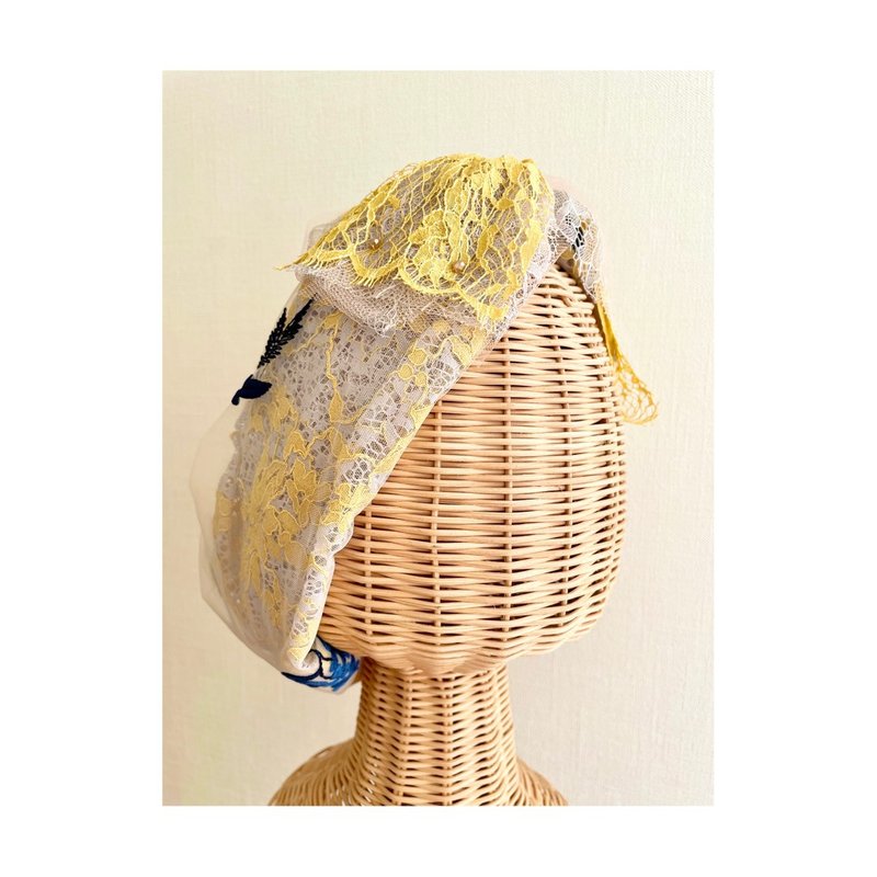 Dress/Navy - 发带/发箍 - 聚酯纤维 黄色