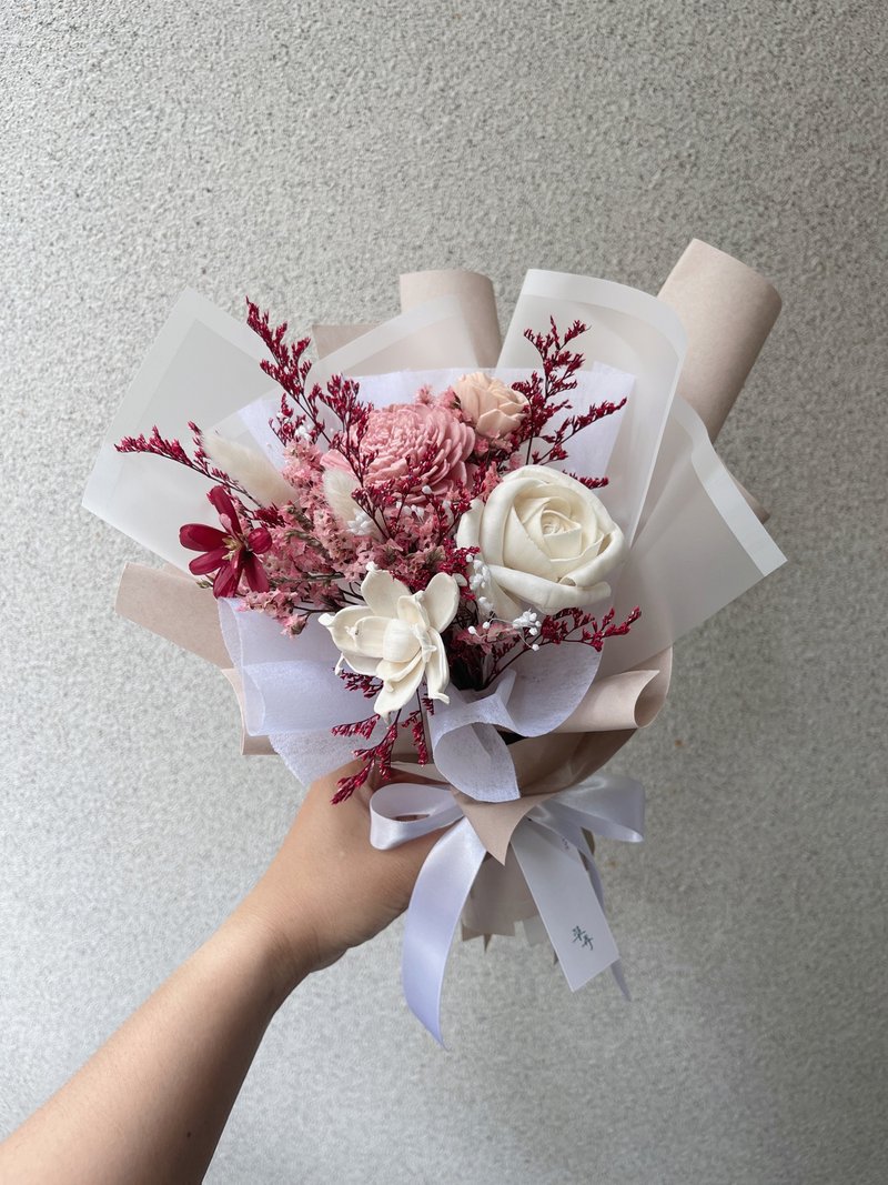 【艹弄Garden Lane Floral】莓果蛋糕/情人节花礼/公证小花束 - 干燥花/捧花 - 植物．花 