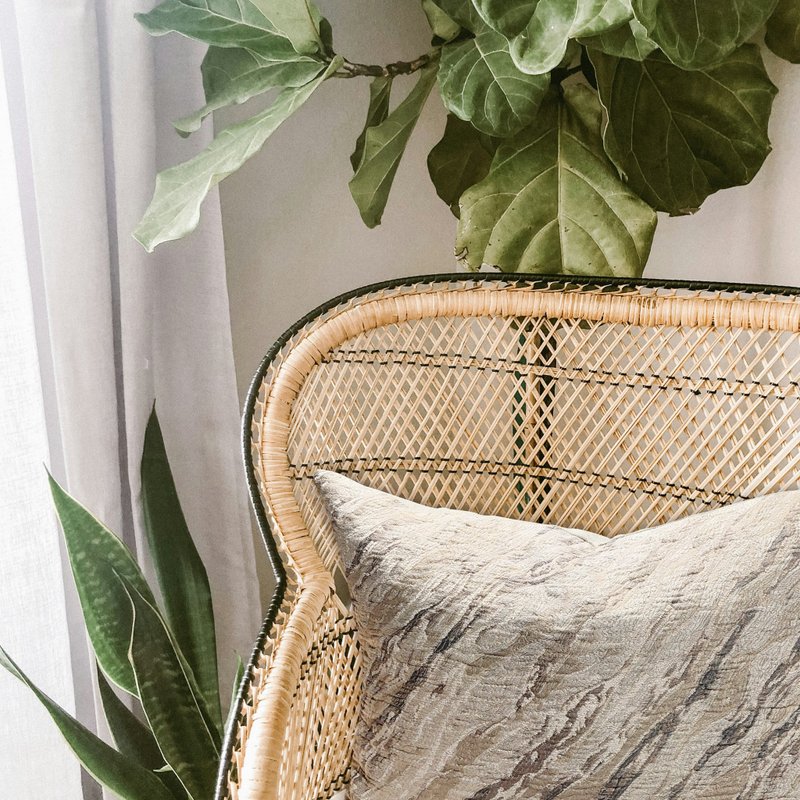 欧洲布料手工订制 灰色抱枕 handmade throw pillow - 枕头/抱枕 - 其他材质 灰色