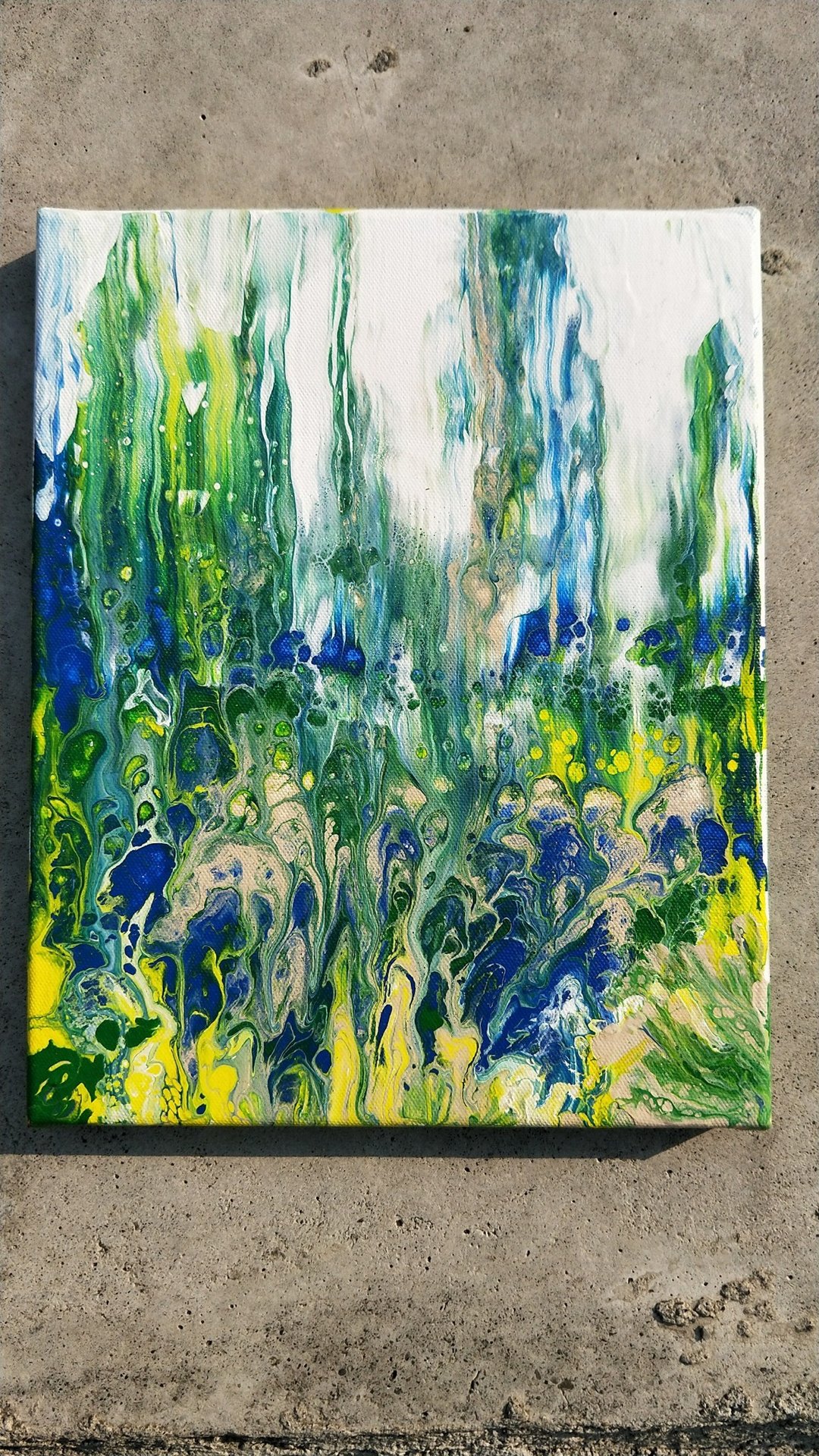流动画 - 海报/装饰画/版画 - 棉 绿色