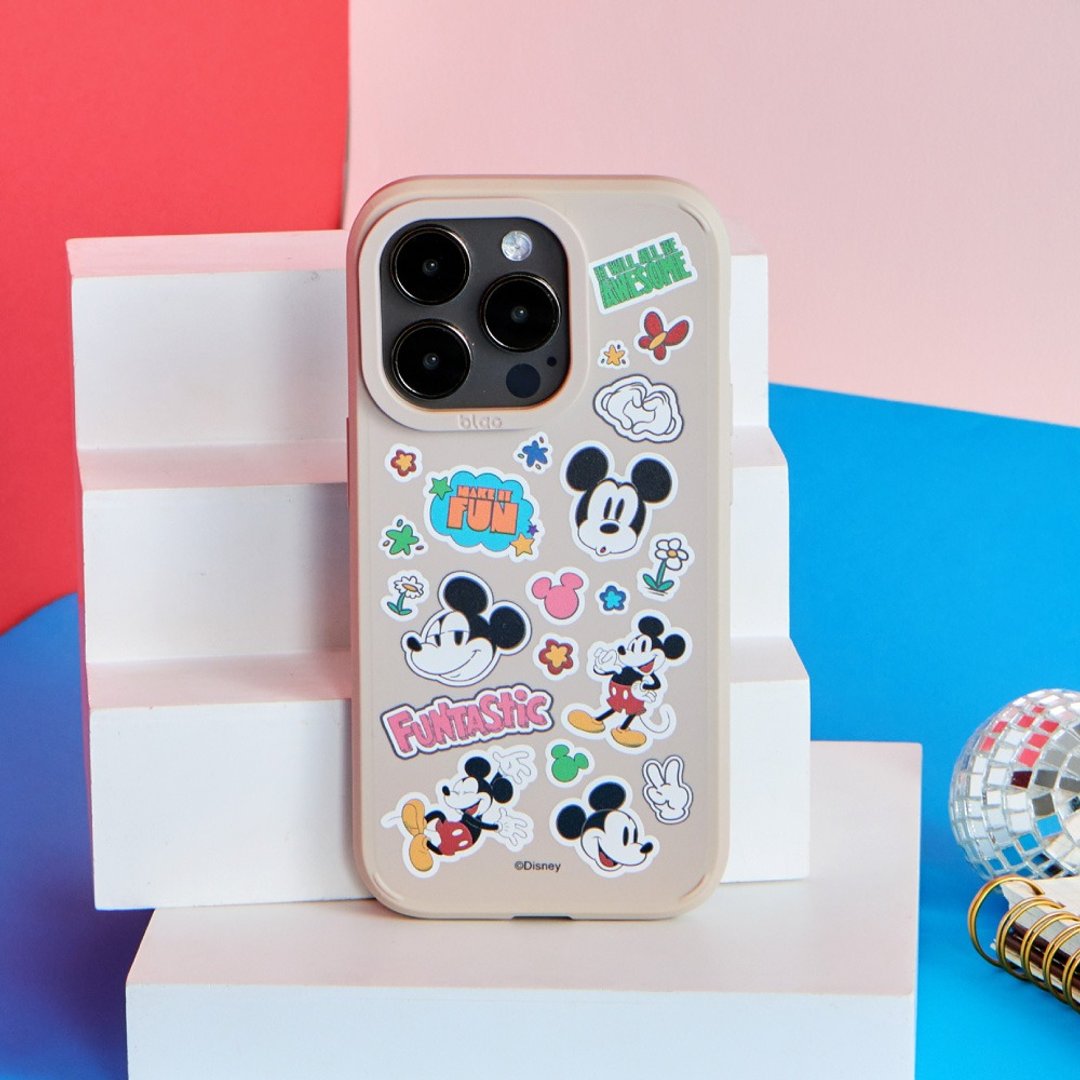 Disney经典米奇款乱花贴纸峡谷强悍MagSafe iPhone手机壳 - 手机壳/手机套 - 硅胶 多色