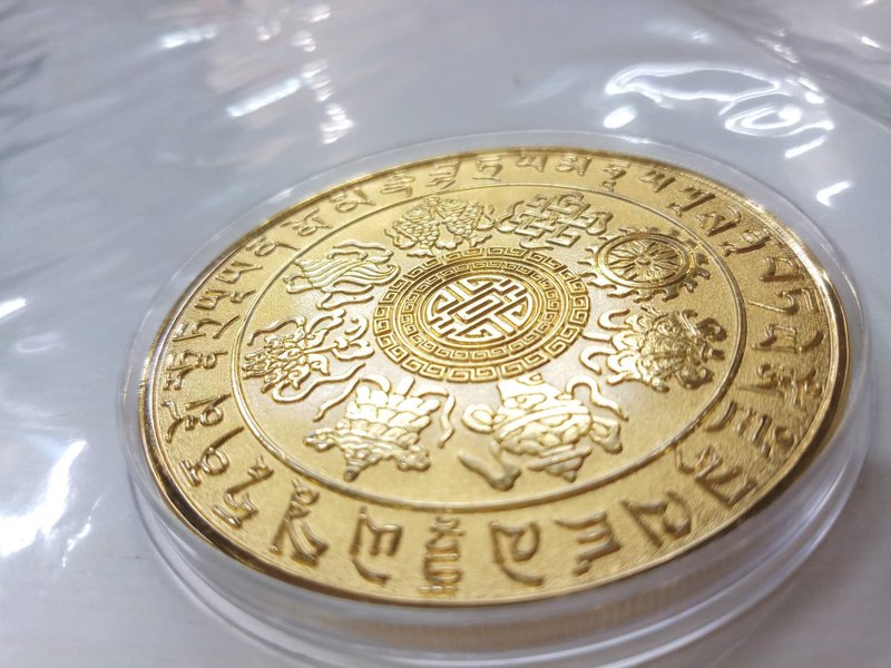 招财开运 GOLD Lucky 八吉祥金币 - 摆饰 - 其他金属 金色
