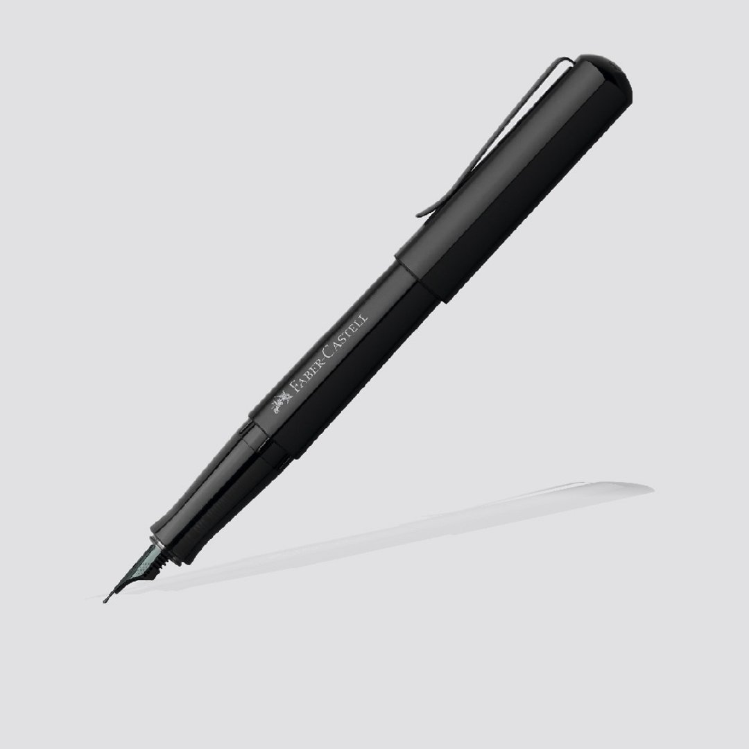 Faber-Castell HEXO 暗夜黑 钢笔 免费刻字 - 钢笔 - 铝合金 黑色