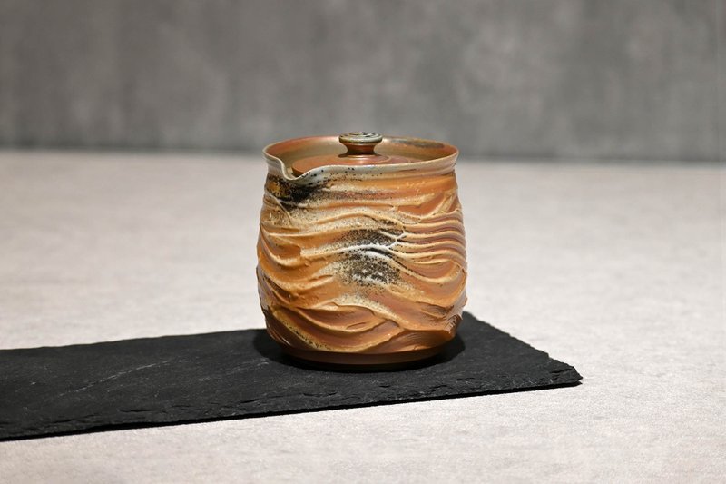 | 290cc | 简泡器 柴烧壶 柴烧茶海 有盖子的茶海 - 茶具/茶杯 - 陶 