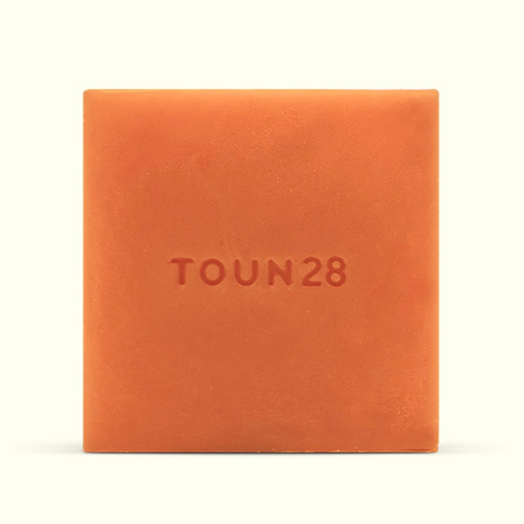 TOUN28沐浴饼-S23葡萄柚+胡萝卜素100g |无皂碱 使肌肤水润弹力 - 沐浴用品 - 浓缩/萃取物 橘色
