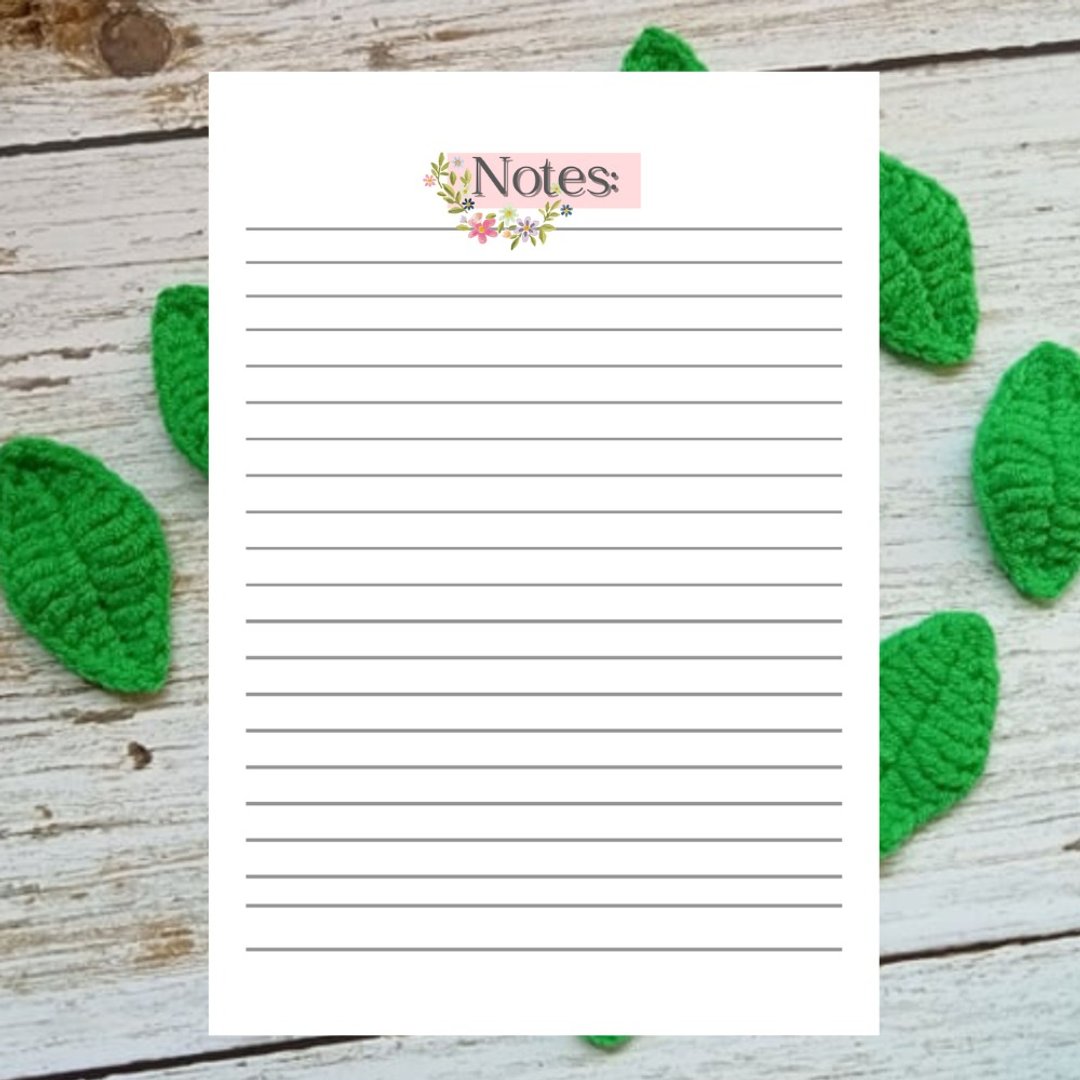 Digital Planner My Notes To do list Downloadable File PDF Print 8.5x11 inch - 其他数码商品 - 其他材质 