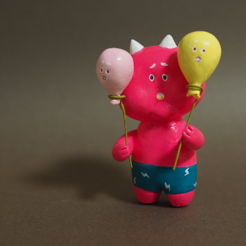 气球食人魔 - 玩偶/公仔 - 粘土 粉红色