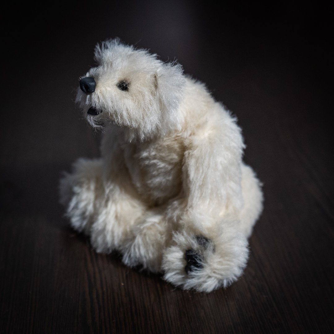Teddy Bear - Stuffed Animal - Realistic Mohair Polar Teddy Bear Bernard - 玩偶/公仔 - 其他材质 白色
