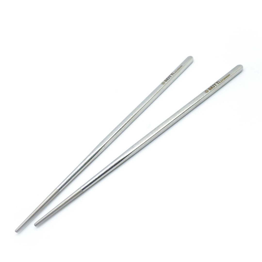 纯钛冰晶系列餐具 23cm 钛筷 钛原色 赠餐具袋 - 筷子/筷架 - 贵金属 灰色