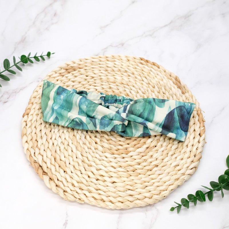 【 绿色小青新头带 /  headband 】sold out - 发带/发箍 - 聚酯纤维 绿色