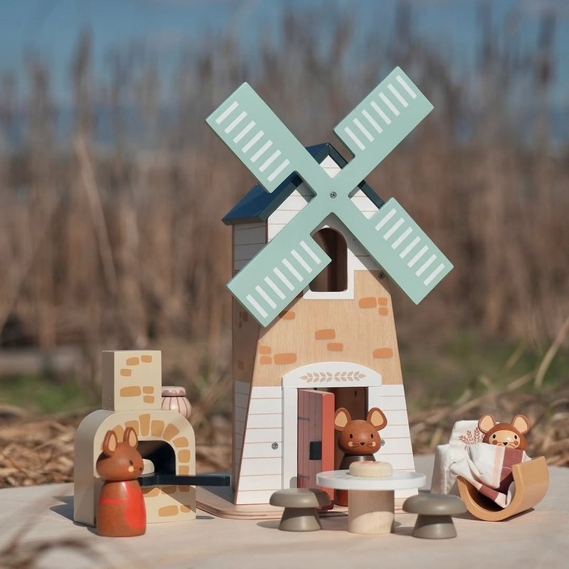 风车磨坊 - 玩具/玩偶 - 木头 