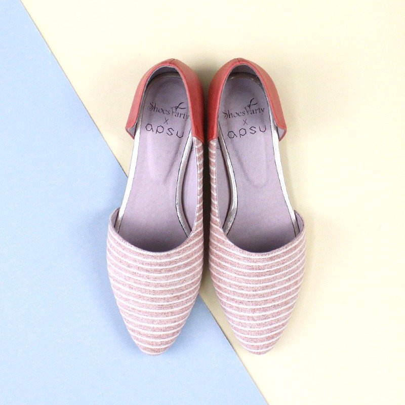 Shoes Party 杜鹃的后裔侧篓空包鞋/手工订制/日本布料/M2-16002F - 女款休闲鞋 - 其他材质 