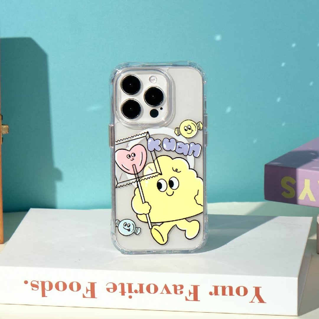 KUAN糖果大王抗黄防摔MagSafe iPhone手机壳 - 手机壳/手机套 - 塑料 透明