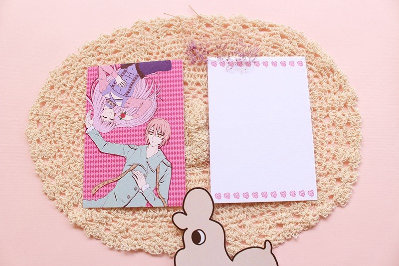 玫瑰男女明信片 - 卡片/明信片 - 纸 