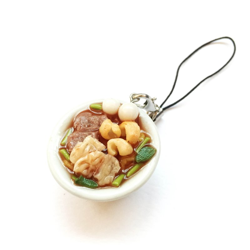 Noodle Thai 1 keykchain - 钥匙链/钥匙包 - 粘土 咖啡色