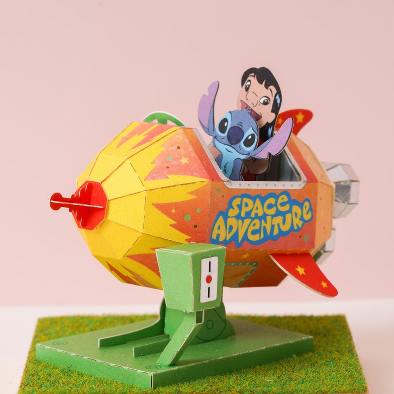 纸模型【迪士尼雷射材料包】星际宝贝史迪奇莉萝 | 9027810纸风景 - 木工/竹艺/纸艺 - 纸 蓝色
