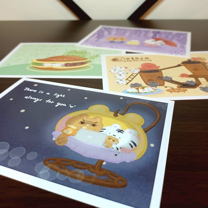 台湾特色明信片 - 白框珠光卡 系列2 - 卡片/明信片 - 纸 多色