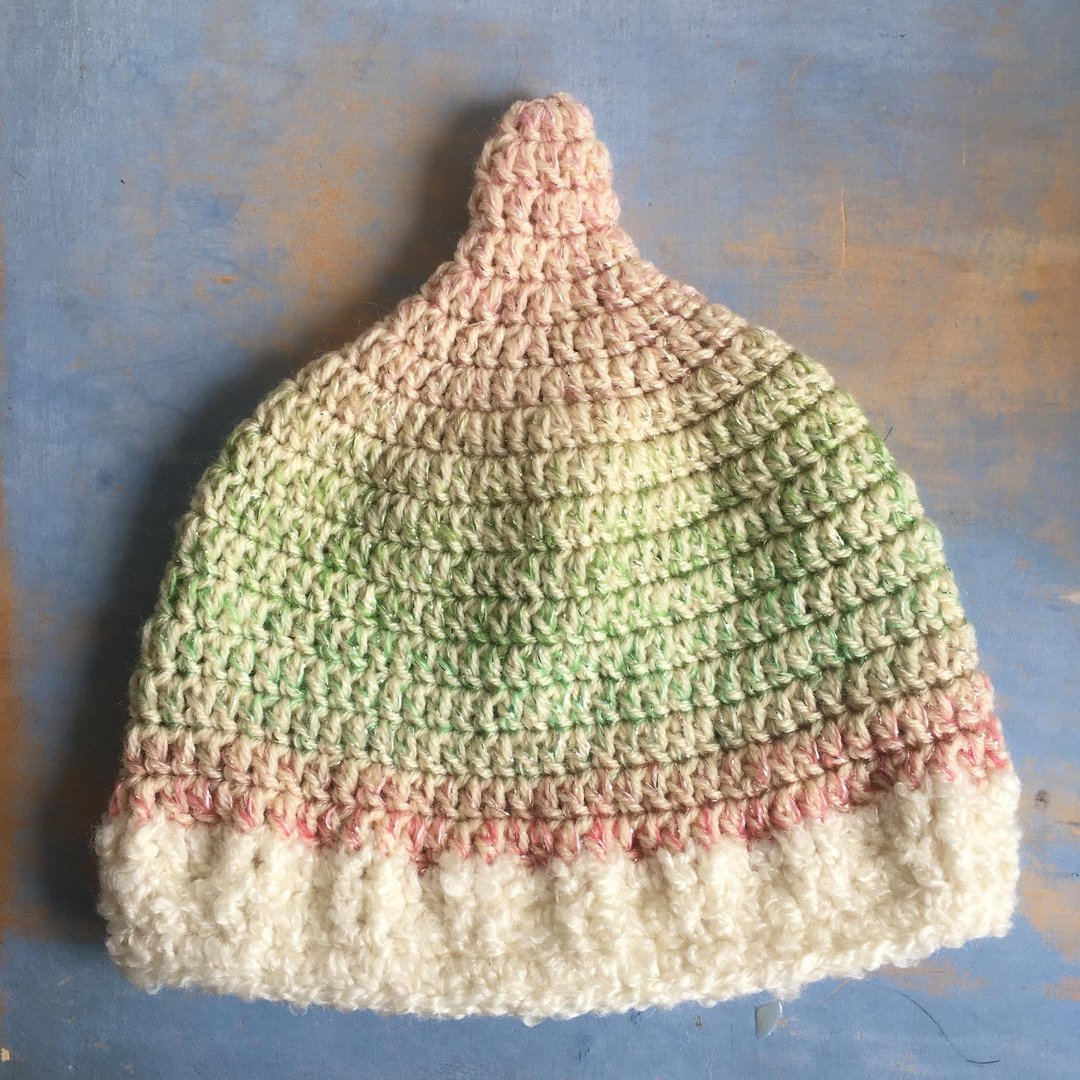 Unicorns over the clouds pink LL Tankari hat knit cap - 帽子 - 棉 