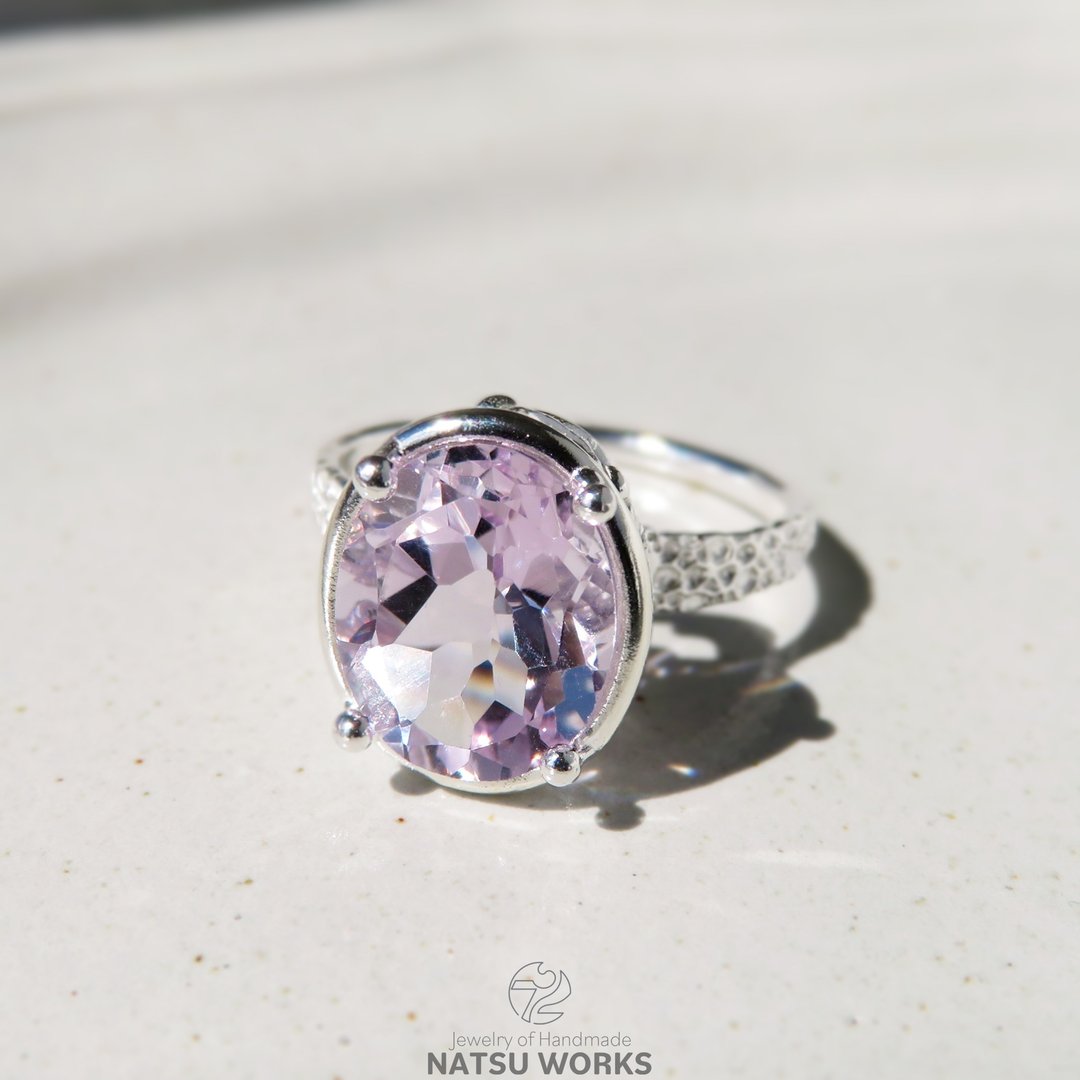 粉色紫水晶 戒指 / Pink Amethyst Ring - 戒指 - 宝石 粉红色