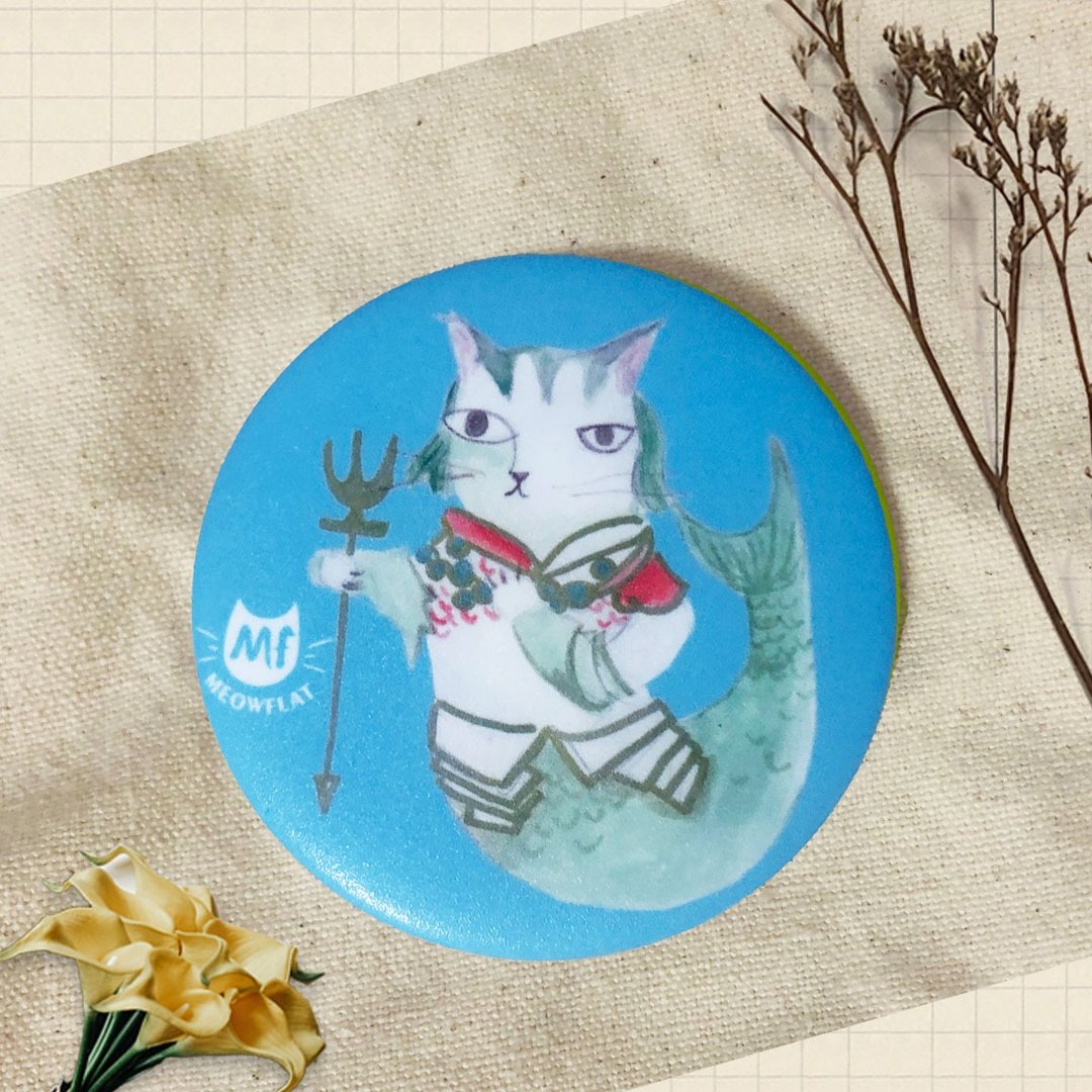 Meowflat 胸章/徽章/别针|英雄猫系列 - 徽章/别针 - 塑料 