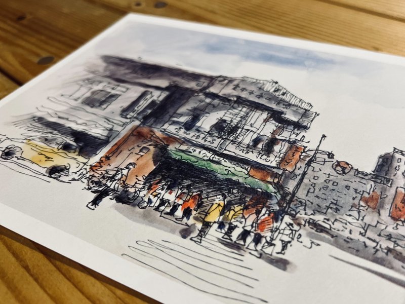 风景艺术微喷-台中第二市场街口 - 其他 - 纸 多色