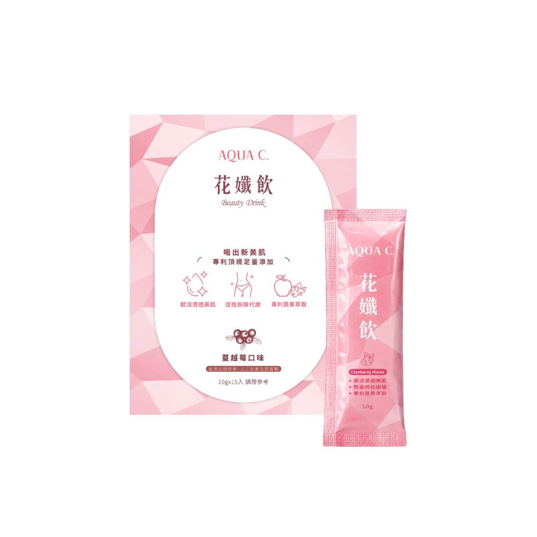 AQUA C.花漾皙 花孅饮 (15 包/盒装) 素食可食 - 健康/养生 - 纸 