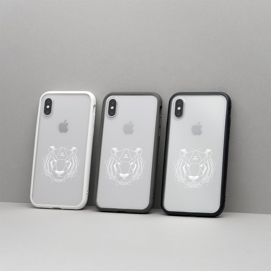 Mod NX边框背盖手机壳∣独家设计-虎 for iPhone - 手机配件 - 塑料 粉红色