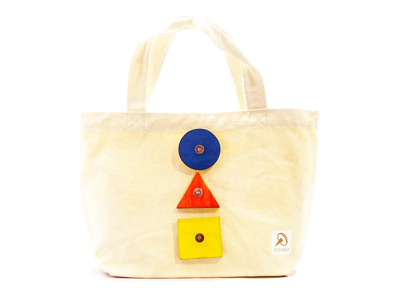 积木袋 - 手提包/手提袋 - 棉．麻 白色