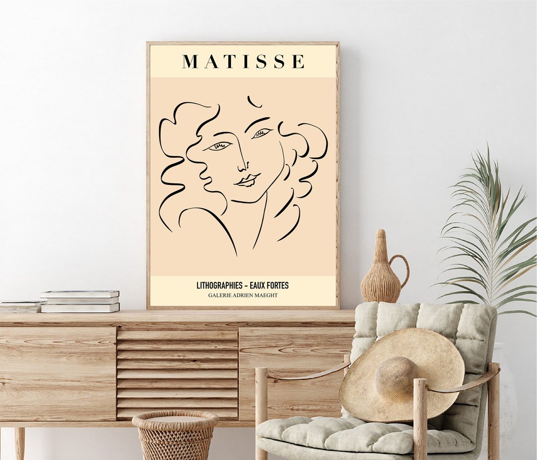 Matisse Poster, Henri Matisse, Matisse Print Set, Matisse Inspired Art Print - 电子手绘真人画像/绘画/插画 - 其他材质 
