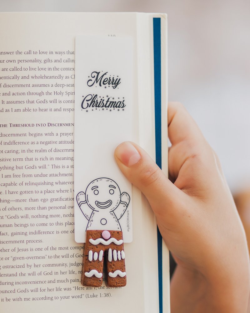 Gingerbread Man legs from authentic MYBOOKMARK - 书签 - 粘土 橘色