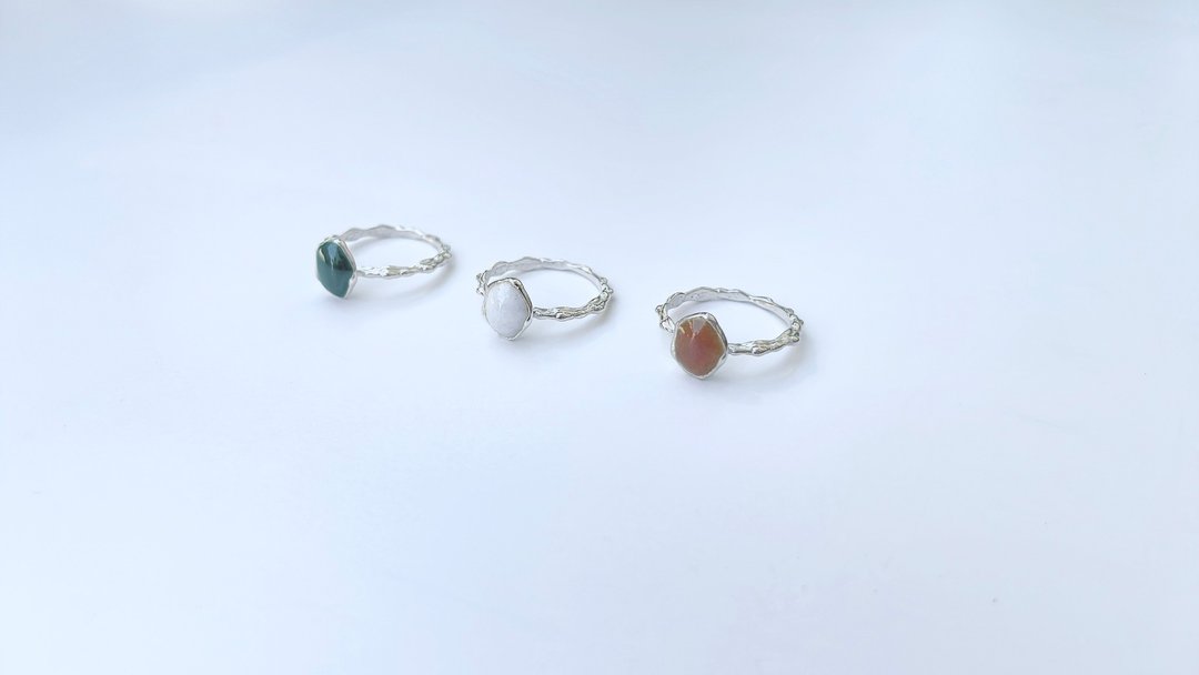 【珐琅订制】星座幸运色珐琅戒 Lucky Color Enamel Ring / 戒指 - 戒指 - 纯银 多色