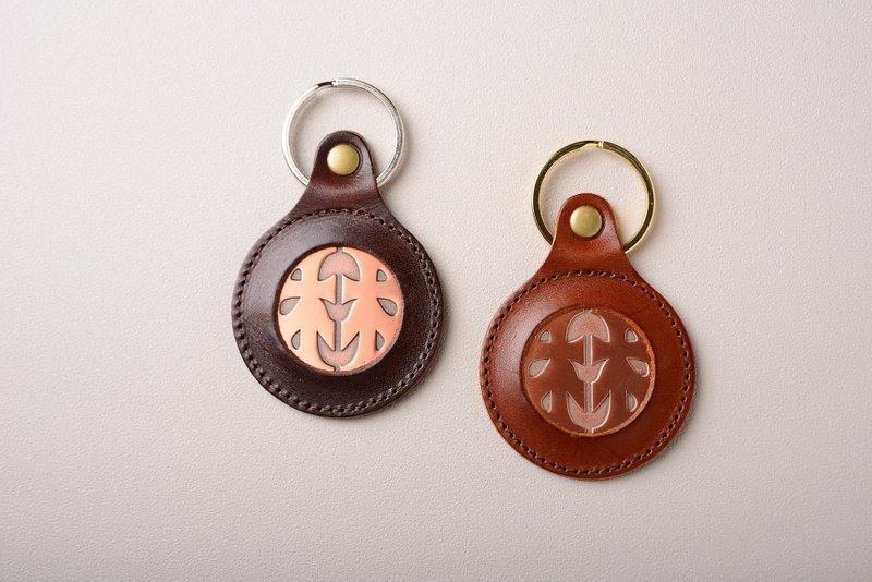 林百货 皮革钥匙圈(两款) - 钥匙链/钥匙包 - 人造皮革 咖啡色