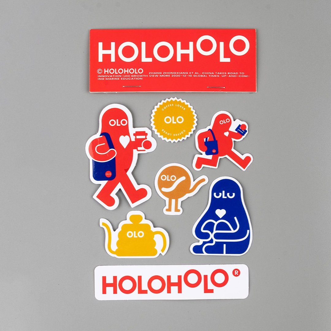 【HOLOHOLO】品牌造型贴纸(限量) - 贴纸 - 纸 多色