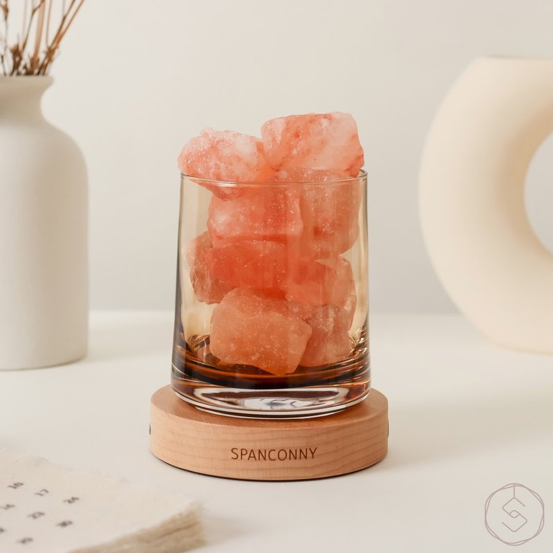 热情元气 | 橙晶盐 | 水晶气氛灯 - 摆饰 - 水晶 橘色