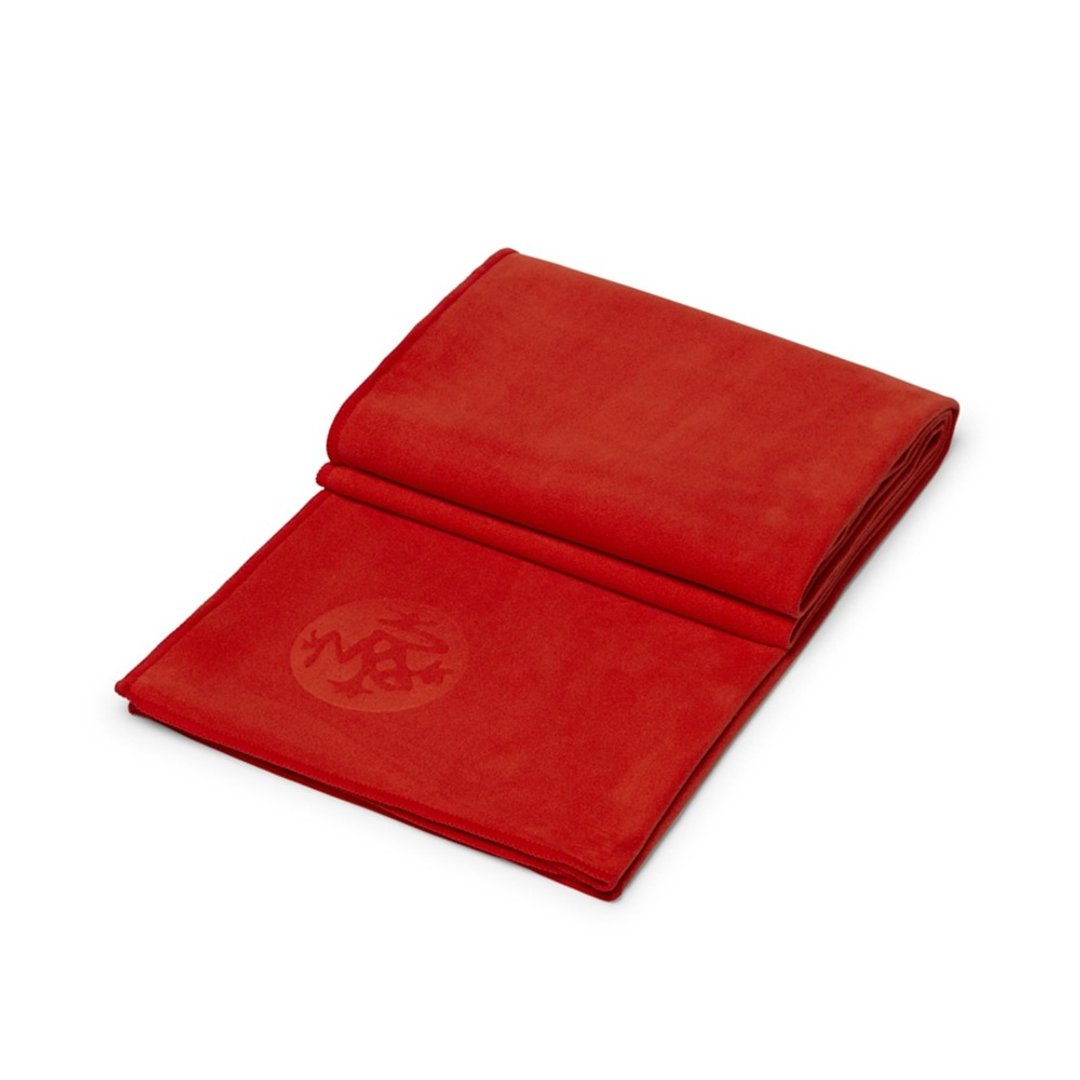 【Manduka】eQua Towel 瑜珈铺巾 - Bloom (湿止滑) - 运动配件 - 聚酯纤维 红色
