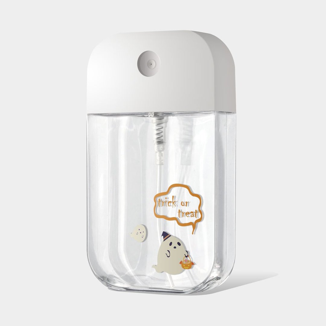 万圣节  酒精瓶 消毒喷雾瓶 防疫用品 收纳罐 分装 卡片式 099 - 收纳用品 - 塑料 橘色