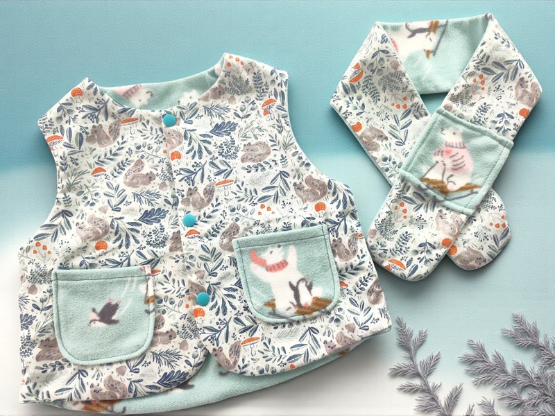 森林滑雪日 - 童装外套 - 棉．麻 