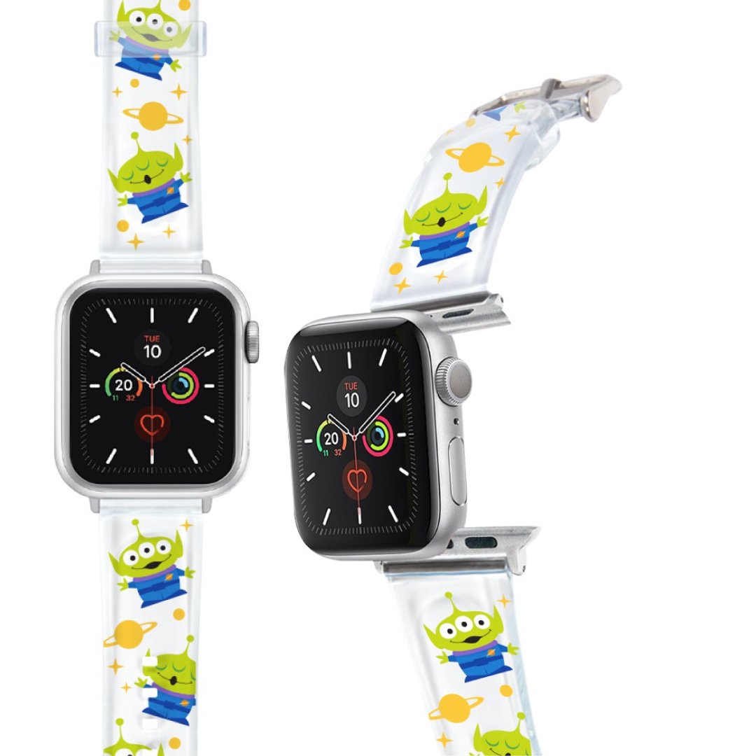 迪士尼 Apple Watch PVC果冻透明表带 玩具总动员 三眼怪-透明款 - 表带 - 塑料 白色
