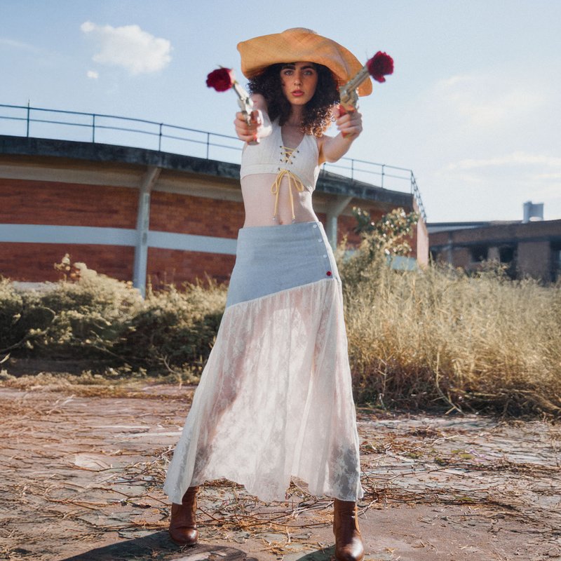 Aprilpoolday / VIRGINIA LACE SKIRT - 裙子 - 其他材质 白色