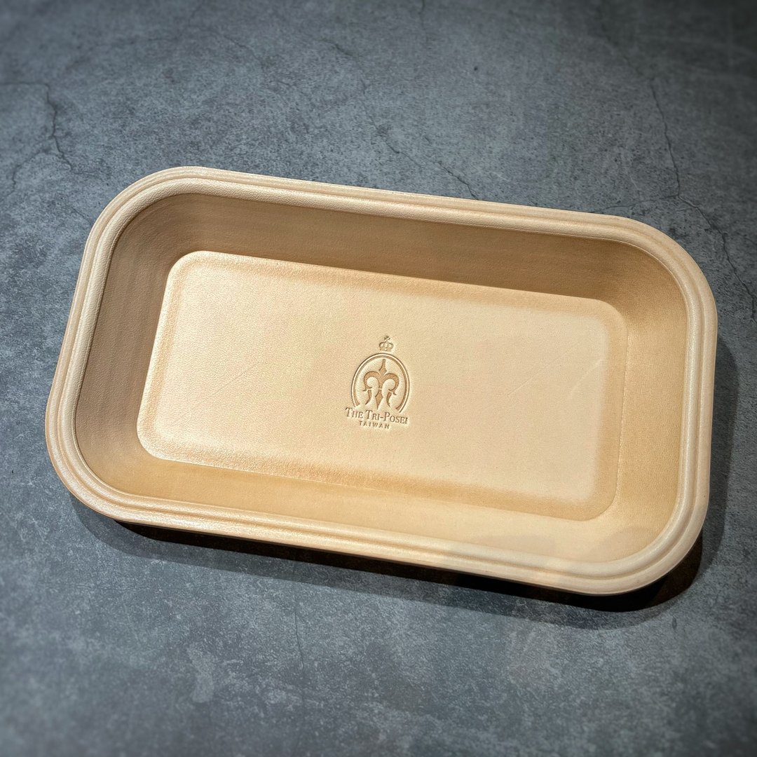 玄关置物盘 皮革收纳盘 钥匙收纳盘 手表盒 零钱盘 饰品收纳盘 - 收纳用品 - 真皮 黑色